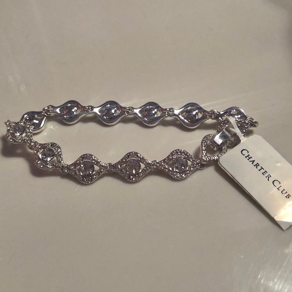 Charter Club sterling silver bracelet NWT - Picture 4 of 4